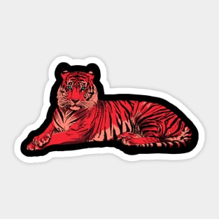 RED TIGER Sticker